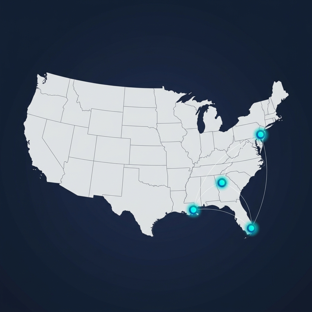 Mississippi River corridor agricultural export map